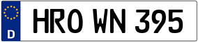 Trailer License Plate